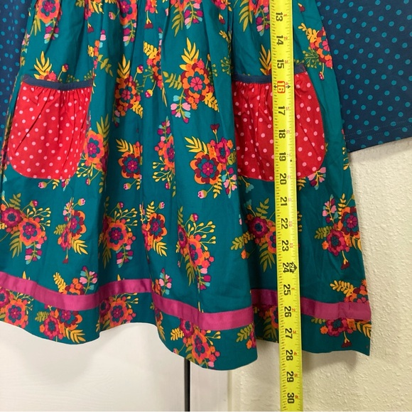 Matilda Jane Moments With You Merry Merry Christmas Dress Girls Floral Size 10 - Picture 12 of 16